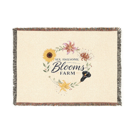 Blooming Farm Woven Blanket
